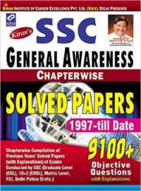 SSC General Awareness Solved Papers Chapterwise 9100 Objective Question 1997 to till Date